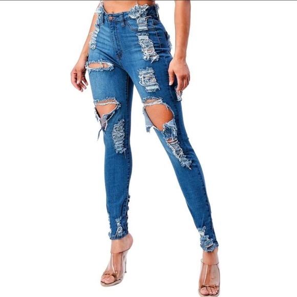 Bader Ripped$Repair Denim Jeans👖 - Picture 10 of 12